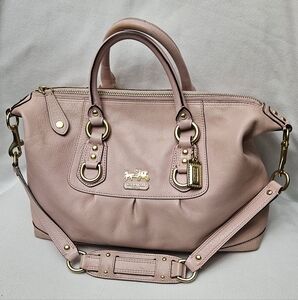 Coach Baby Pink Leather Madison Sabrina Convertible Satchel 12937